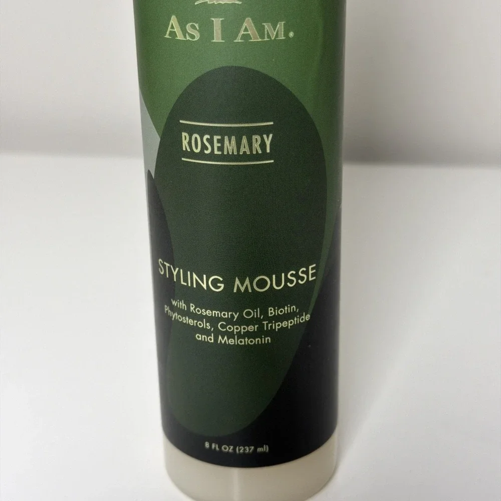 AS I AM Rosemary Mint Styling Mousse ( 8oz / 237 ml ) All Natural Mousse‎